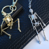 Antique Metal Skull Pendant Keychain Car Keychain