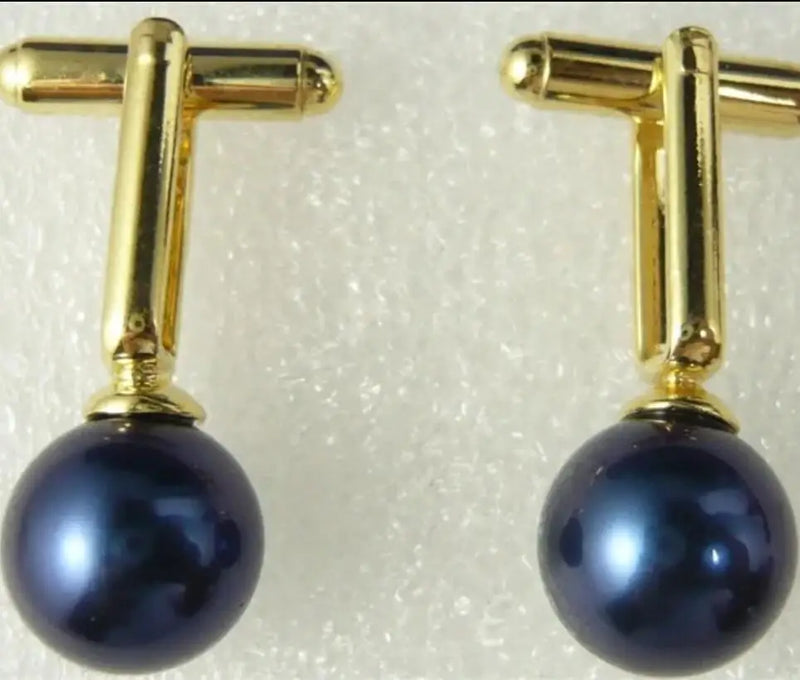Elegant 12mm Shell Pearl Cufflinks