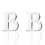 Stylish Silvery Letter B Cufflinks, English Letters, Pack of 5, Free Shipping