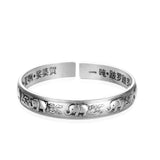 Retro Silver Elephant Ethnic Bracelet SZ0154