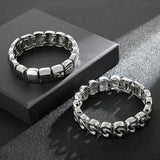 Men's Stainless Steel Bracelet Hip-hop Style