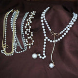 Japanese Style Pearl Necklace Small Fresh Goddess Clavicle Chain