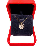 Heart Four-Leaf Grass Necklace - Dual-Purpose Clavicle Chain