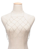 Sexy Beach Hand Geometrical Mesh Women Body Chain