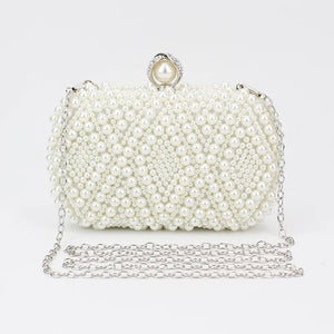 Pearl Banquet Bag Small Square Handbag