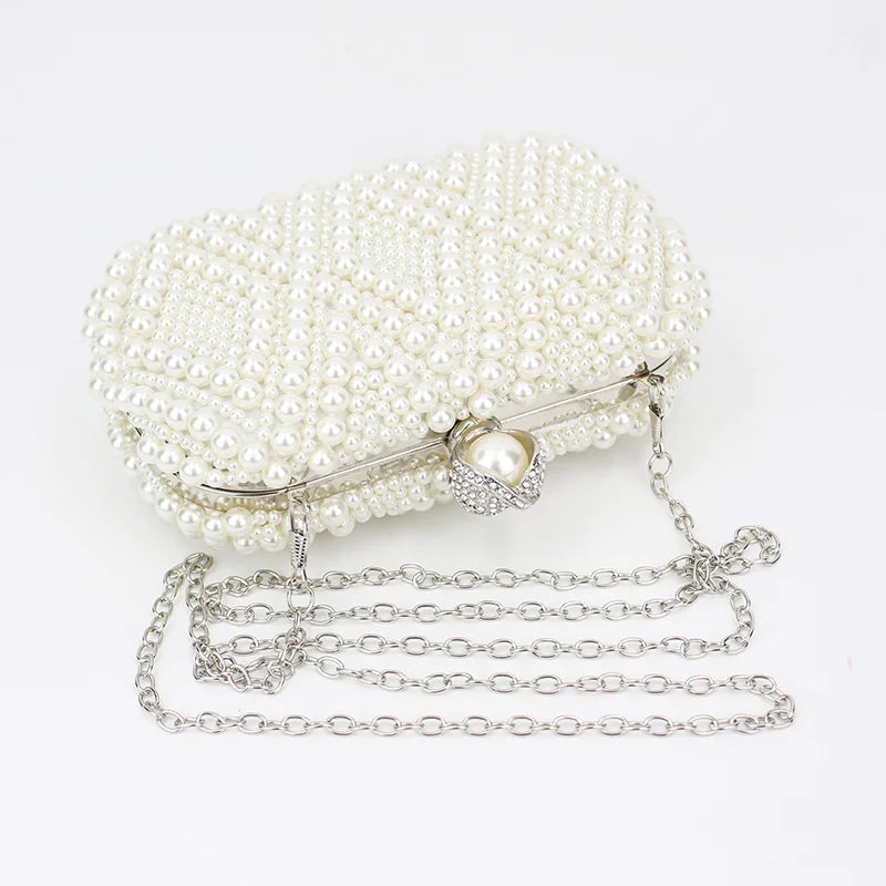Pearl Banquet Bag Small Square Handbag