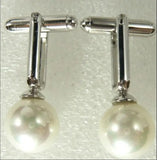 Elegant 12mm Shell Pearl Cufflinks