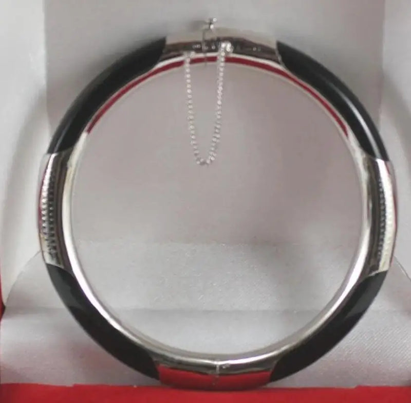 Stylish Silver Plated Agate Bracelet