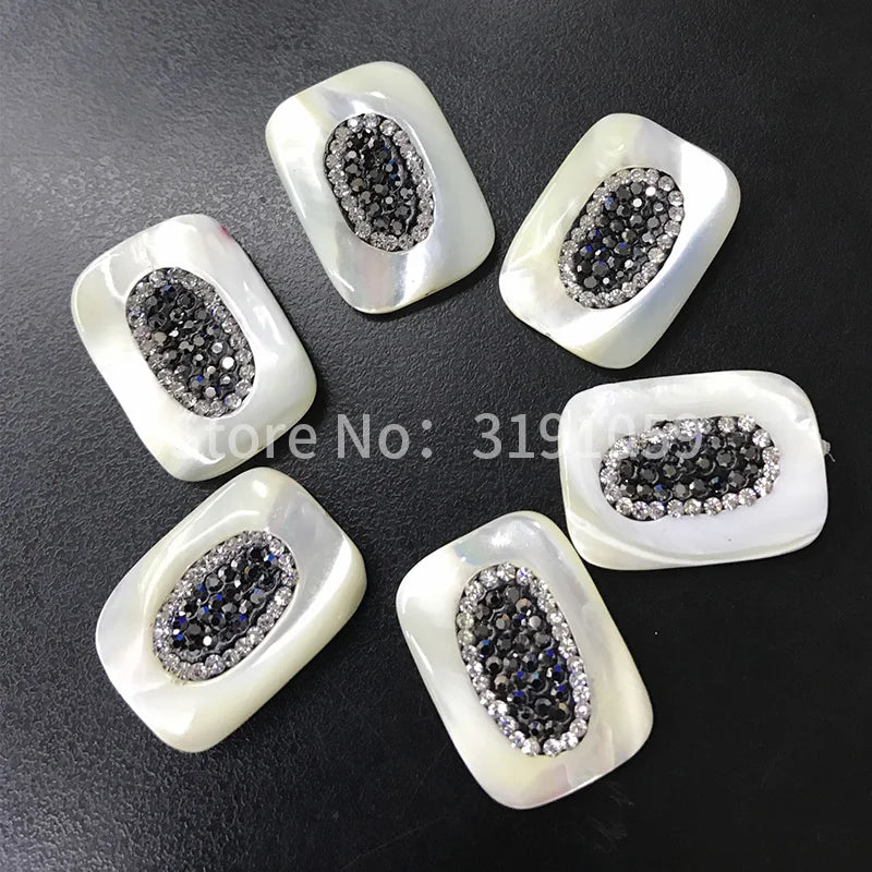 Square Shell Beads Exaggerated Multi-Purpose Beads