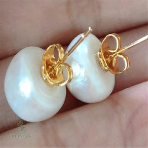 Pearl 18k Earrings Aurora Woman Jewelry Diy