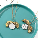 Sunflower Pendant Necklace, Women's Fashion Jewellery