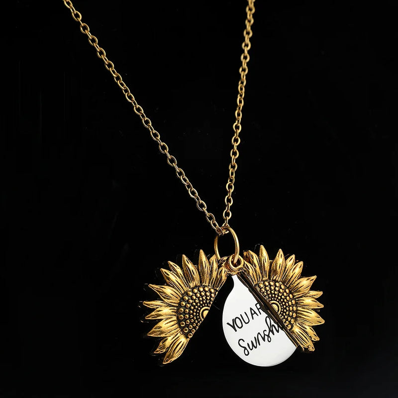 Sunflower Pendant Necklace, Women's Fashion Jewellery