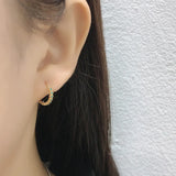 Turquoise Drops Dangle Hoop Earring Mini Piercing Jewelry