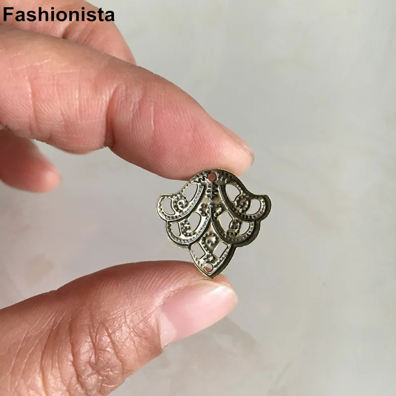 100 Metal Stamping Corn Shape Charms DIY Jewelry Supplies