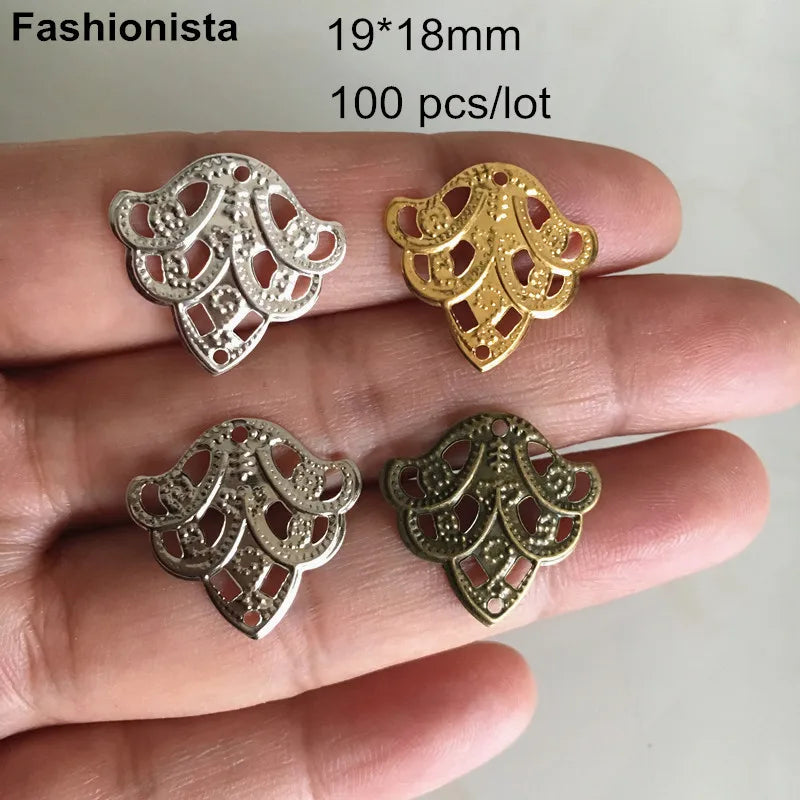 100 Metal Stamping Corn Shape Charms DIY Jewelry Supplies
