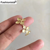 6 pcs Brass Casting Flowers Charms, 3 Brass Flowers Charms For Earrings