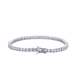 Brass CZ Tennis Chain Anklet Foot Jewelry