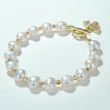 Freshwater Pearl Zircon Bracelet for Women