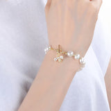 Freshwater Pearl Zircon Bracelet for Women