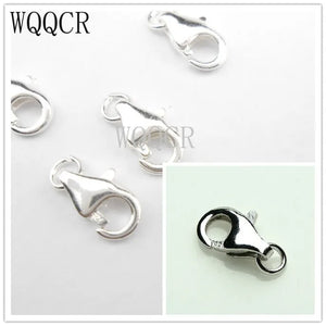 20Pcs 925 Stamped Silver Jewelry Findings Lobster Clasp Jump Ring Charms