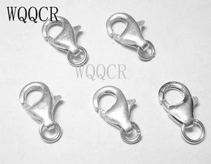 20Pcs 925 Stamped Silver Jewelry Findings Lobster Clasp Jump Ring Charms