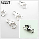 20Pcs 925 Stamped Silver Jewelry Findings Lobster Clasp Jump Ring Charms