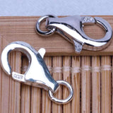 925 Stamped Silver Jewelry Findings Accessories Lobster Clasp Jump Ring Charms