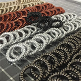 20Pcs 5Colors Telephone Wire Bracelet Spiral Band Coil for Women Hair