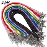 100PCS Leather Cord Chains 1.5mm Rope Necklace DIY Jewelry Accessories