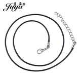 100PCS Leather Cord Chains 1.5mm Rope Necklace DIY Jewelry Accessories