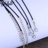 100PCS Leather Cord Chains 1.5mm Rope Necklace DIY Jewelry Accessories
