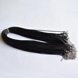 2mm Wax Leather Cord Necklace Rope Chain DIY Jewelry Accessories 100pcs/lot