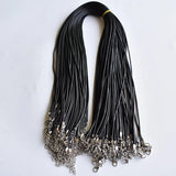 2mm Wax Leather Cord Necklace Rope Chain DIY Jewelry Accessories 100pcs/lot