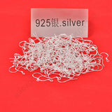 400PCS 925 Sterling Silver Hooks Earrings DIY Jewelry Findings 15mm