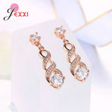 925 Sterling Silver Music Notes Dangle Earrings