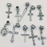 Cross/Cross Shield/Spike/Ankh Charm Pendant Bracelets&Necklace