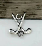 50pcs Field Hockey Charms Pendants, 25*22mm, for Necklaces & Bracelets