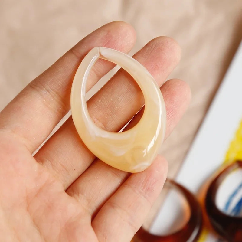 Resin Frame Pendant for DIY Earrings Making - Jewelry Accessories