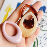 Resin Frame Pendant for DIY Earrings Making - Jewelry Accessories