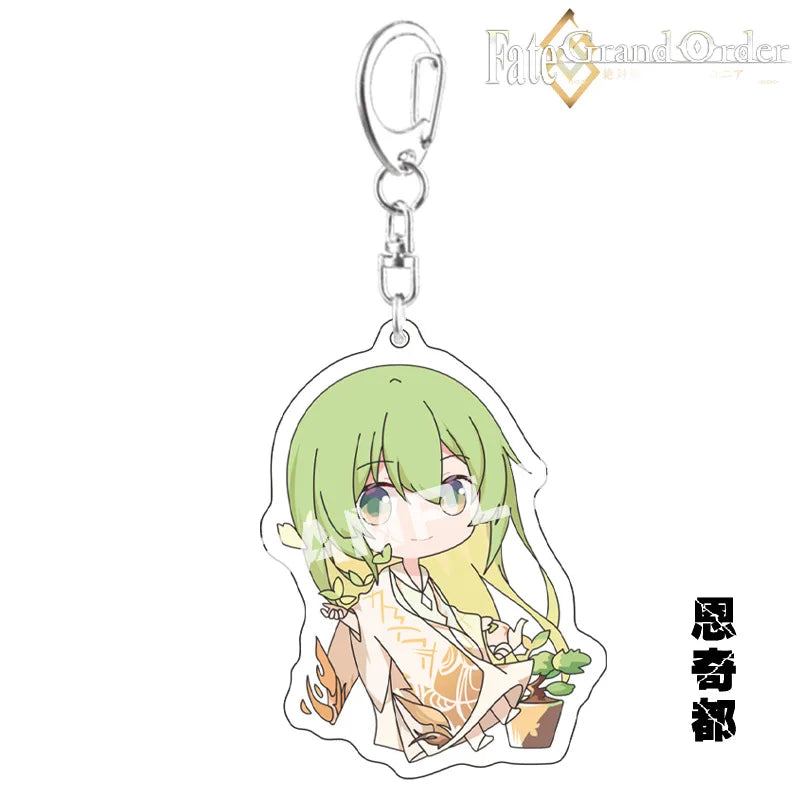 Fate Keychain Couples Keyring Anime Key Ring Pendant