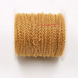 20m Stainless Steel Thin 1.5mm/2mm Round Link Chain DIY