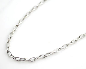 5m Stainless Steel 4mm Oval Link Chain DIY Bracelet Necklace