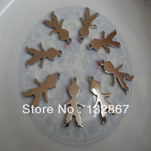 10pcs BABY BOYS stainless steel pendant necklace Jewelry DIY accessories