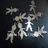 10pcs BABY BOYS stainless steel pendant necklace Jewelry DIY accessories