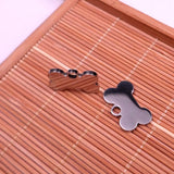 30pcs Small Bone Dog Tag Charms Stainless Steel DIY Jewelry Finding