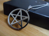 Satanic Symbol Pendant Stainless Steel Chain Polished