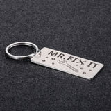 Father Dad Papa Birthday Gift Daddy Keyring Fathers Keyrings Men Stepfather