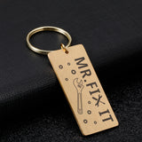 Father Dad Papa Birthday Gift Daddy Keyring Fathers Keyrings Men Stepfather