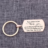 Father-in-Law Keychain Wedding Gift from Son-in-Law