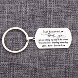 Father-in-Law Keychain Wedding Gift from Son-in-Law